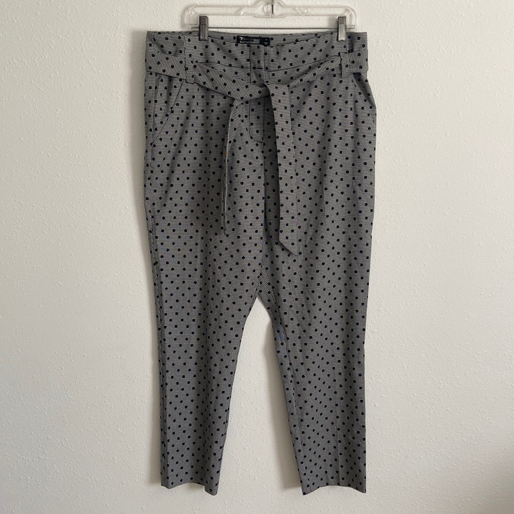 Used New York And Company 7th Avenue, Polka Dot Black&White Modern Cut, Size 16